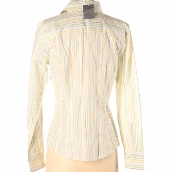 Ann Taylor Striped Button Down Shirt - Picture 2 of 10